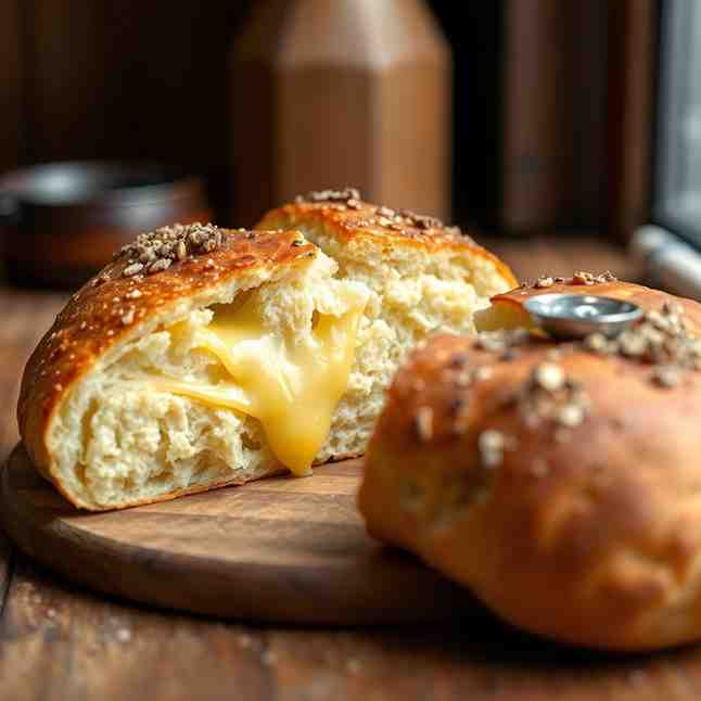 Luxembourgish Melted Cheese Bread - Easy Kachkéis Recipe